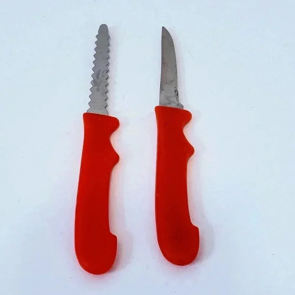 Pumpkin Carving Knives Set of 2 Childrens Safety Sharp Halloween Jack O Lantern